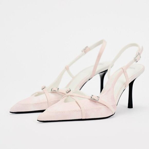 ZARA Pointed Toe Slingbacks NWT - Picture 13 of 16